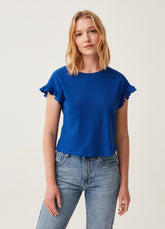Ovs T-Shirt With Kimono Sleeves And Frills